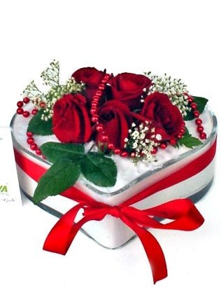 Ankara çiçek satışı site ürünümüz  Mika kalp içinde güller Ankara çiçek gönder firması şahane ürünümüz